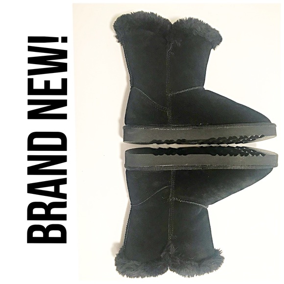 NWOB, Style & Co, BRAND NEW❣️ Black Suede Leather Booties - Picture 6 of 9